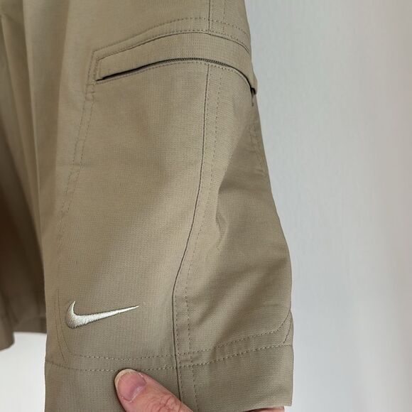 Nike Men’s golf shorts dry-fit cargo tan beige performance quick dry size 36 EUC - Picture 2 of 9